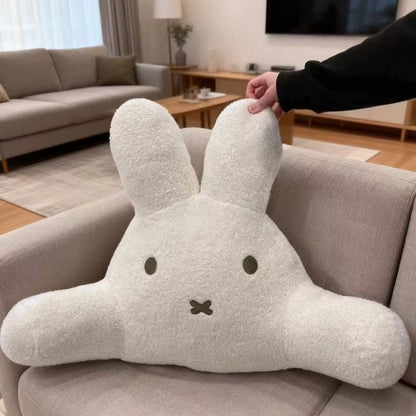 Sweet Miffy Rabbit Cute Creative Cartoon Pattern Lumbar Cushion Simple Fashion Soft Skin-Friendly Plush Pillow Holiday Gift