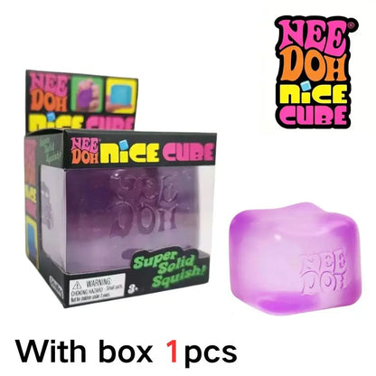 Nee Doh Nice Cube Sensory Stress Reliever Fidget Tool for Anxiety & Focus Desk Sensory Cube for Adults & Kids
