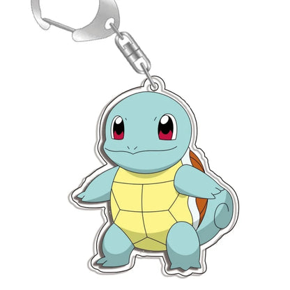 Keychain for Pokemon Charizard Vaporeon Leafeon Bag Charms Acrylic Anime Game Collectable Gifts Art Collection Toy Decoration