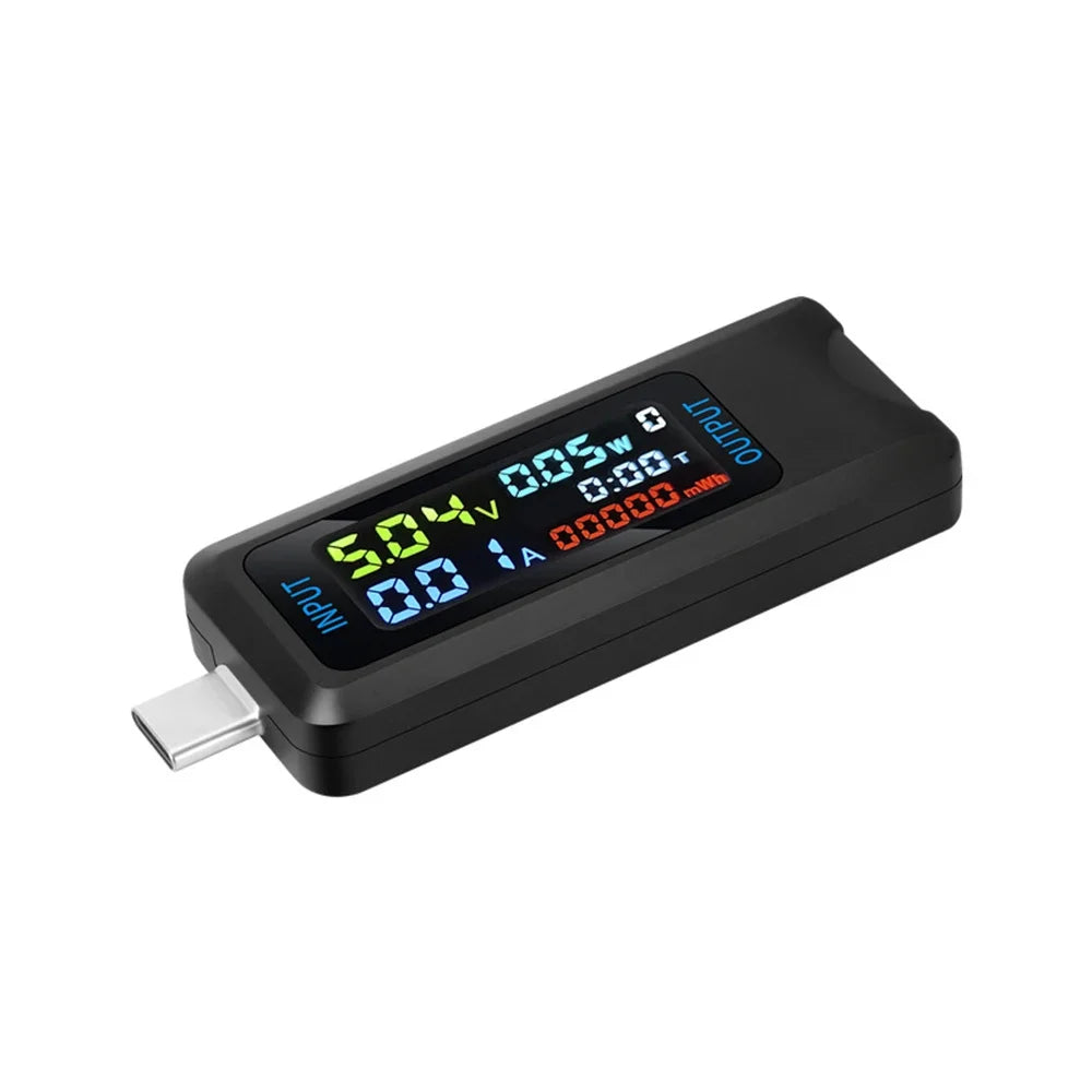 High-end 10 in 1 USB Type-C Voltmeter Ammeter Capacity Tester DC 4.5~36V 0-8A Multiple Fast Charging Automatic Detection