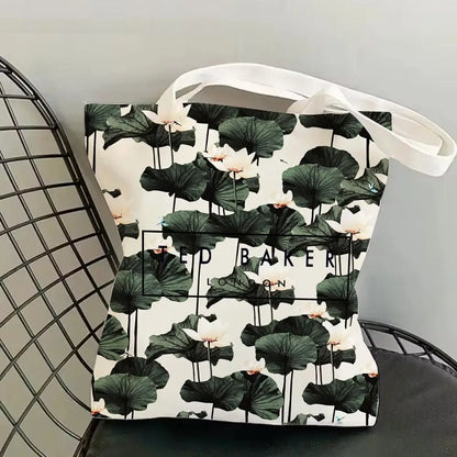 Fashion T-TED B-BAKERs Storage Bags Canvas Double-Sided Print Fashion Shoulder Tote Shopping Bag Gift Eco Handbags