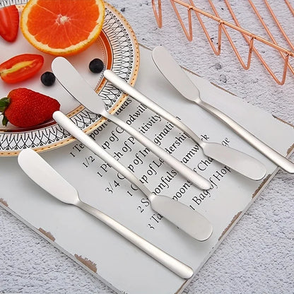 2 pieces, butter knife, stainless steel butter knife, cheese spreader, kitchen butter shovel, multifunctional butter shovel