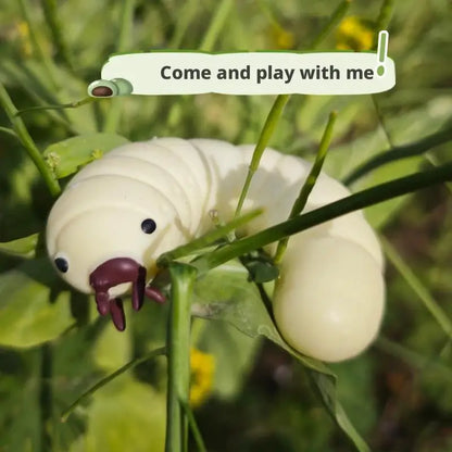 Squish Caterpillar Toy Soft Caterpillar Stretch Cute Sensory AntiStress Decompression Toys Soybean Bug Pinching Fun Toy