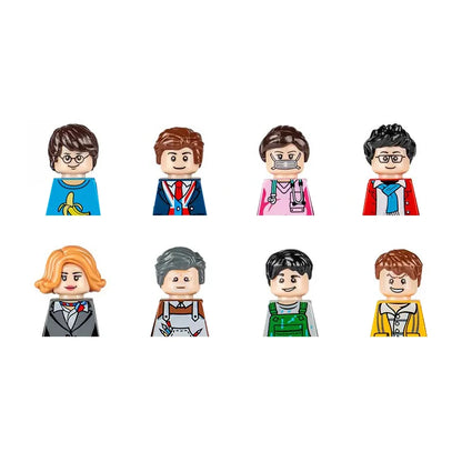 City Career 3D Building Block Dolls Toys Cartoon Character Models Mini Action Figures Educational Toys Children's Gifts