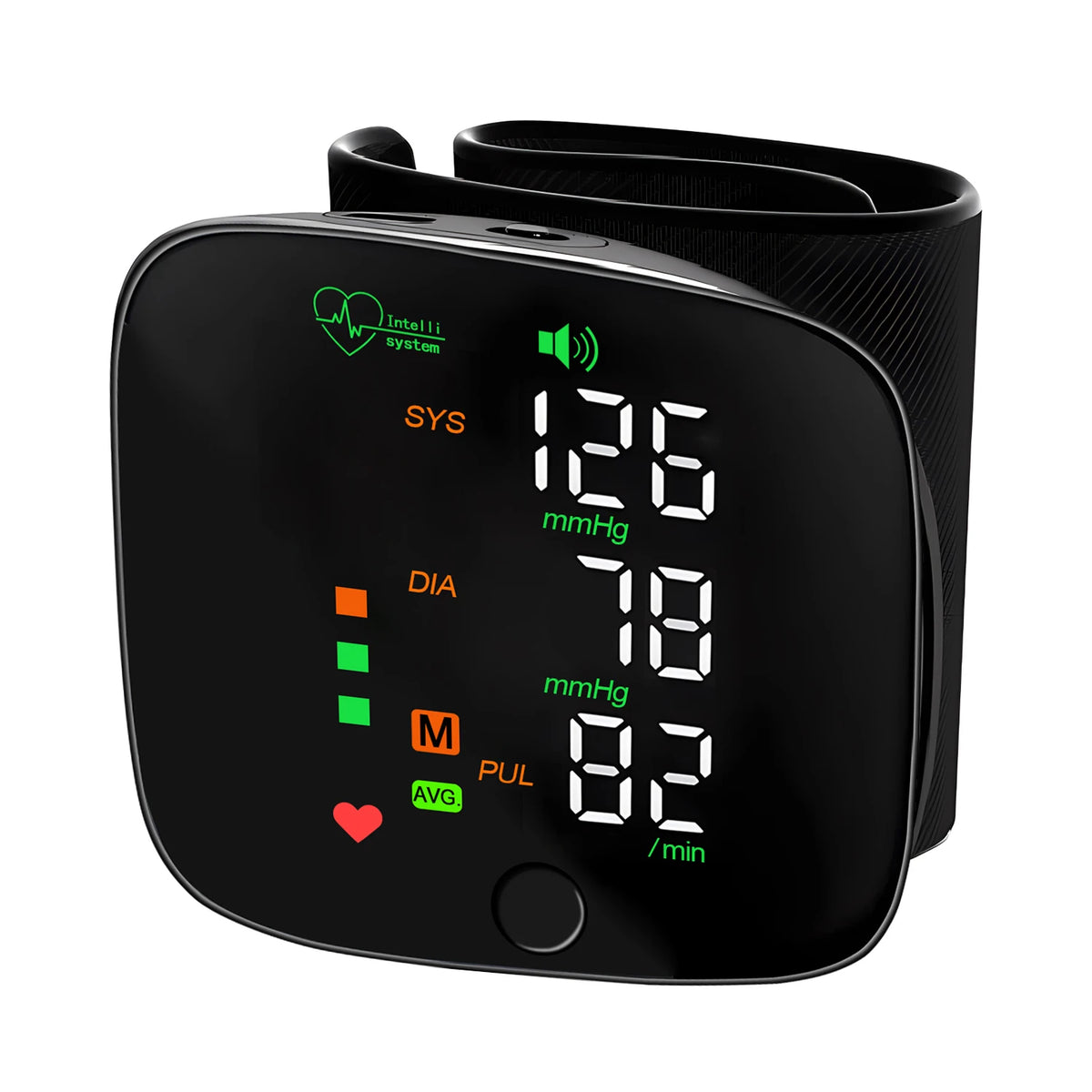 Digital Touch LCD Screen Chargeable Voice Wrist Blood Pressure Monitor Digital Automatic BP Tonometer Heart Rate Sphygmomanomete