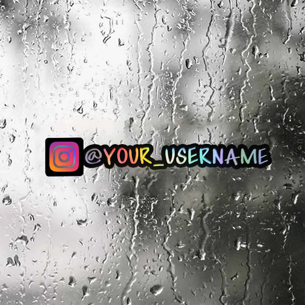 Vinyl Stickers DIY with Custom Usernames, Instagram, TikTok, YouTube, Facebook Stickers for Car, Motorcycle (Default Icon 1)