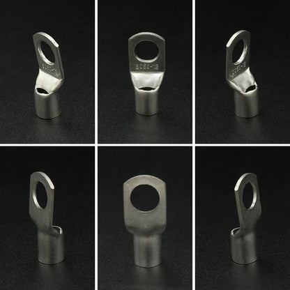 1~50Pcs SC Type Wire Nose Terminal SC35 SC50 SC70 SC95 Bare Copper Battery Block Lugs Hole ID 6 8 10 12mm Crimp Wire Connectors