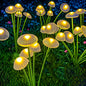 Solar Garden Lights Dual Mode LED Solar Mushroom Lights Waterproof Decor Yard Patio Pathway Jellyfish for Garden Ambiance
