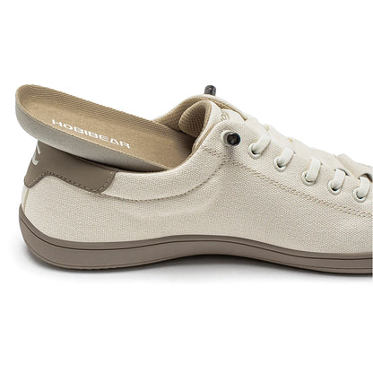 HOBIBEAR Wide Toe Barefoot Shoes for Unisex Minimalist Canvas Sneakers Lightweight Adjustable Slip On Walking Shoes