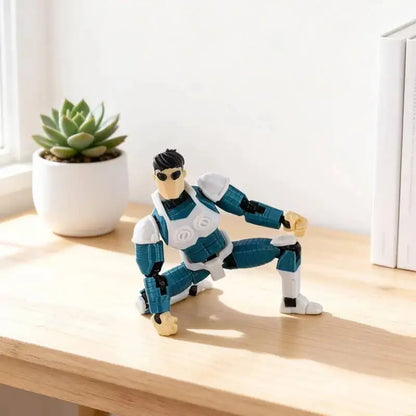 3d Printed Blue-Masked Invincible T13 Dummy13 Multi-Jointed Movable 3d Printed Shapeshift Toys Action Figure Custom Toy