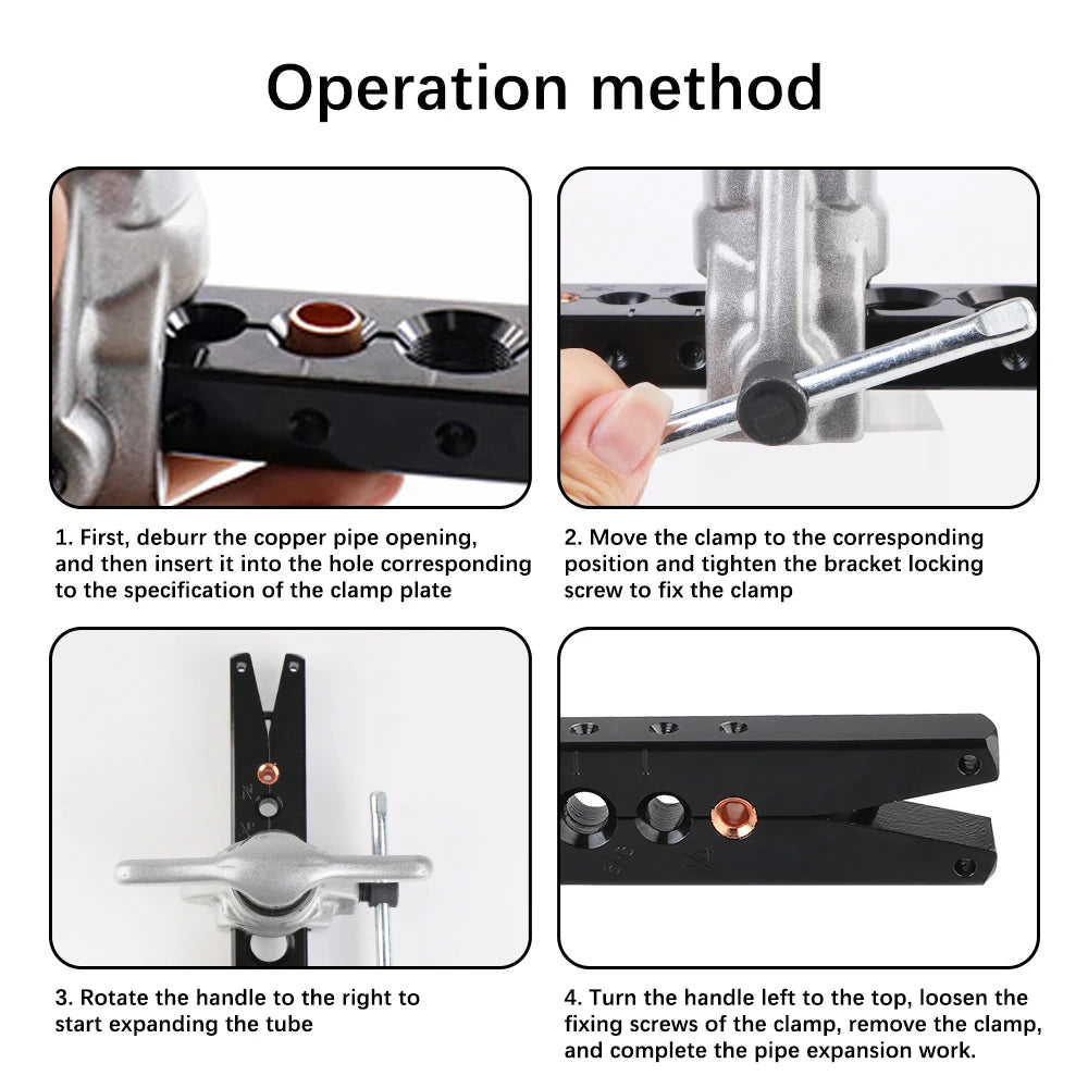 Reamer Flaring Tool Copper Pipe Flaring Tool Copper Tube Expander Eccentric Tube Expander Tool Maintenance Refrigeration Tools