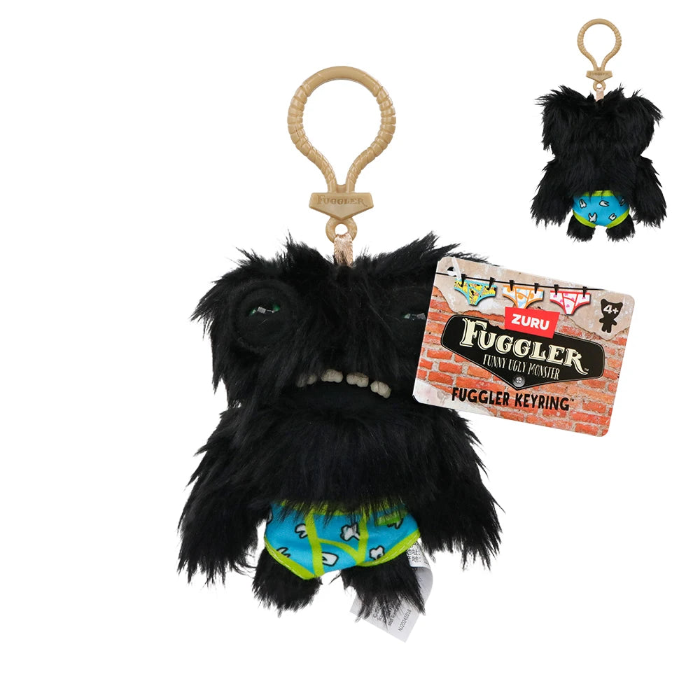 Fuggler Alley Cats Care-Bears Fugg Plush Toys Nuggets Keychain Funny Ugly Tooth Monster Bag Charm Dolls Backpack Decor Bagged