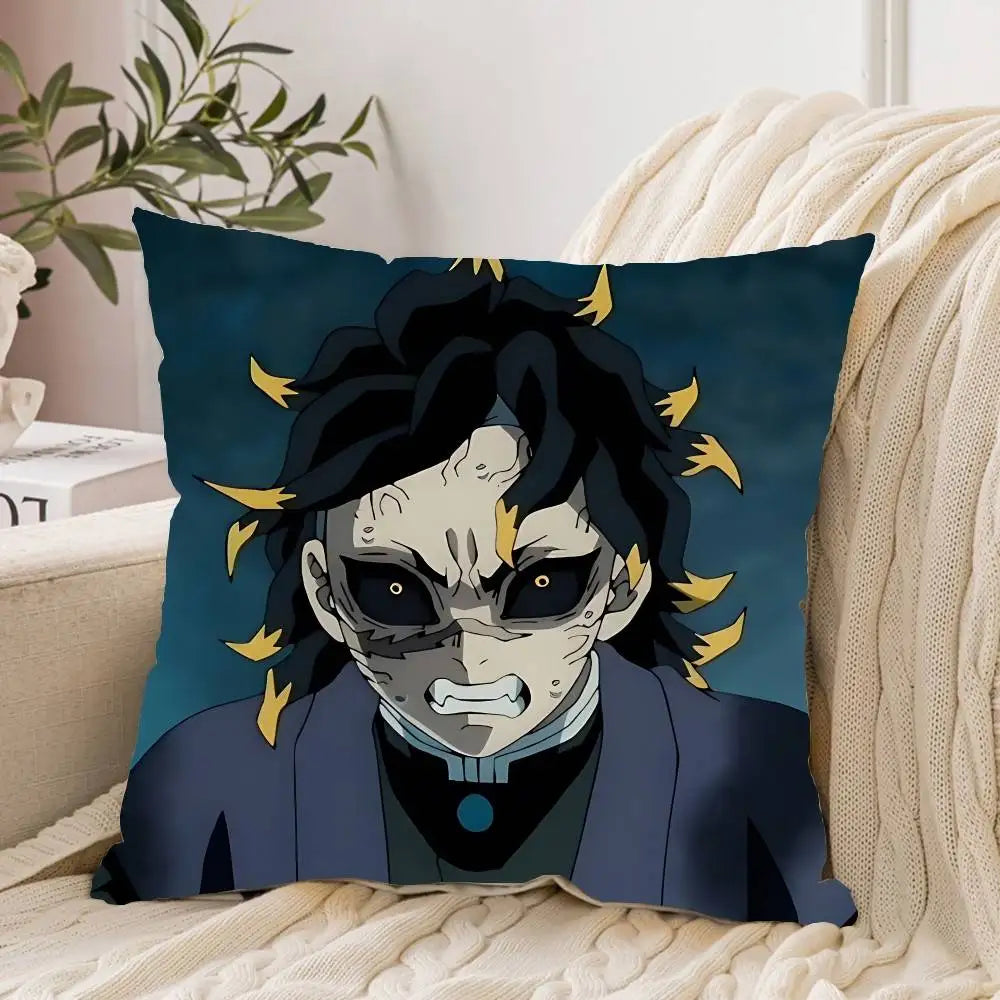 Cool G-genya Shinazugawa Pillow Case Pillow Cover Decorative Pillowcases Cushions Pillowcase Ornamental Pillows For Living Room
