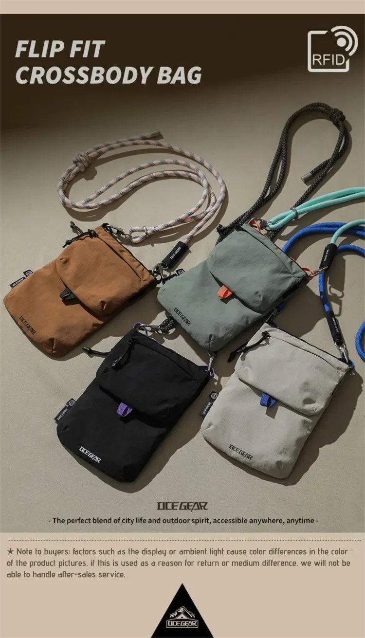 OCEGEAR Crossbody Bag Multifunctional Mini Anti-Theft Credit Cards Phone Shoulder Bag Travel Business Small Sling Purse Bag