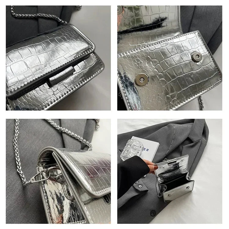 This Year's Popular Super Popular Small Bag 2024 Summer Popular Versatile Chain Messenger Bag Fashion Mini Square Sling Bag
