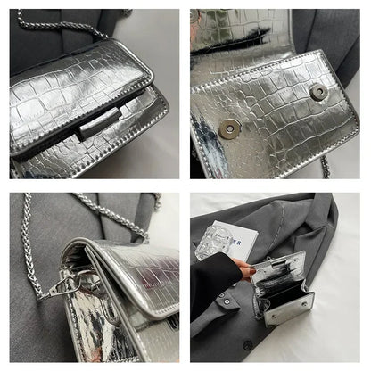 This Year's Popular Super Popular Small Bag 2024 Summer Popular Versatile Chain Messenger Bag Fashion Mini Square Sling Bag