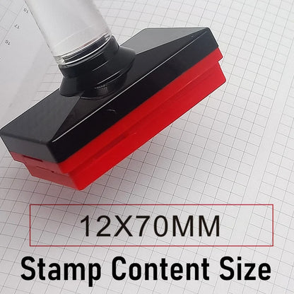 Personalized Logo Self inking Stamp Customized Photosensitive ink Stamp Your design picture