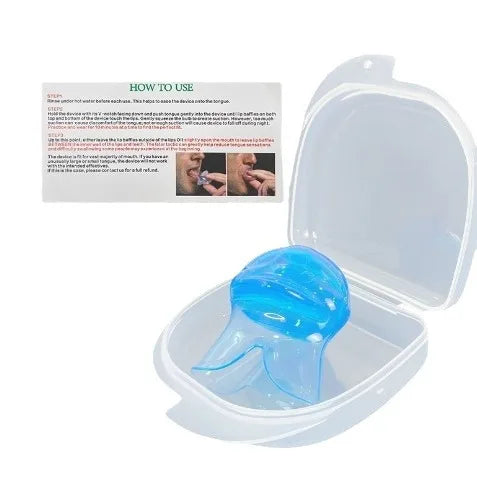 Anti Snoring Mouthpiece Tongue Retainer Helps to Eliminate Snoring Anti Snore Device Silicone Snore Sleep Apnea Anti Ronflement