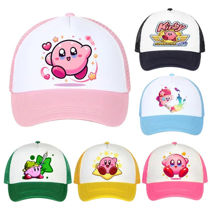 Star Kirbys Children Baseball Hat Cartoon Casuals Bonnet Outdoor Sports Sun Cap Peaked Caps Unisex Men Baby Kids Birthday Gifts