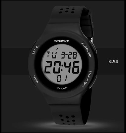 Outdoor Sport Watch Men Alarm Chrono Clock 5Bar Waterproof Military Watches LED Display Shock Digital Watch Thin Design