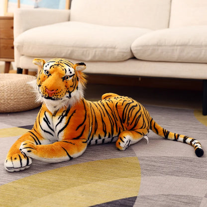 50/75cm Lifelike Tiger Plush Toys Soft Wild Animals Simulation White Brown Tiger Doll Children Kids Birthday Gift