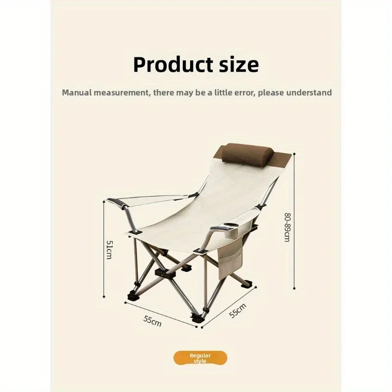 Portable Folding Lounge Chair Office Nap Bed Single Cot Outdoor Sleeping Aid Compact Adult Home Use