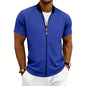 2026 American Summer Men's Stand Collar Thin Sports Short Sleeve Flight Zipper Baseball Jersey Jacket