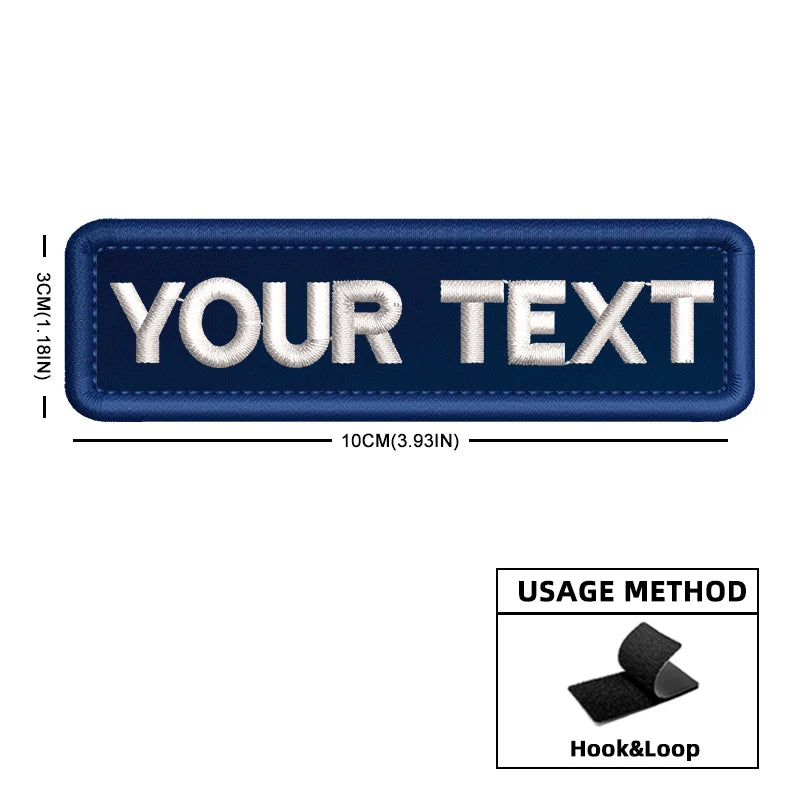 Custom Name Patch Color Matches Personalized Patches Embroidered Military Tactical Badge Stripes Emblems for Backpack Jacket