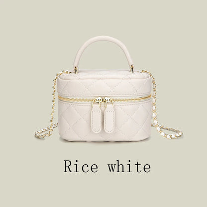 Classic Mini Quilted Chain Stitch Womens Crossbody Bagshoulder Bag Fashionable Designer Handbag High Quality PU Womens Small Bag