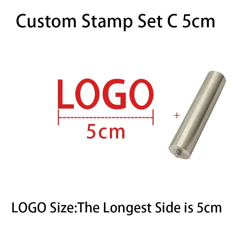 Personalized Leather Stamp Custom Logo Branding Iron Stamps Heating Brass Embosser Seals DIY Wood Cake Hamburger Craft Handmade