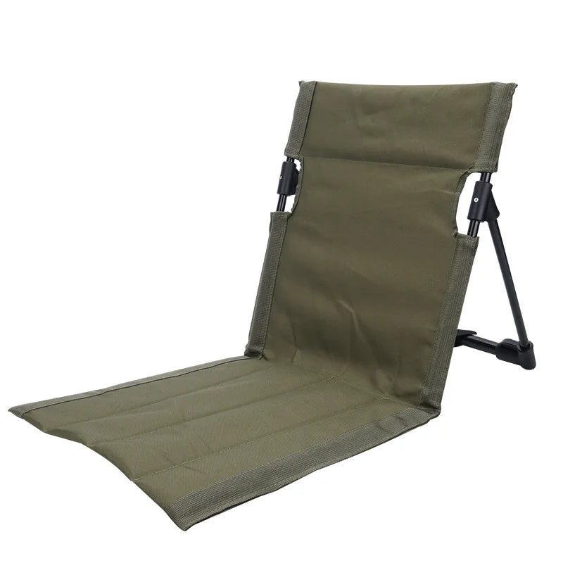 Foldable Camping Chair Outdoor Garden Park Single Lazy Chair Backrest Cushion Picnic Camping Folding Back Chair Beach Chairs