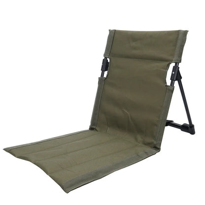 Foldable Camping Chair Outdoor Garden Park Single Lazy Chair Backrest Cushion Picnic Camping Folding Back Chair Beach Chairs