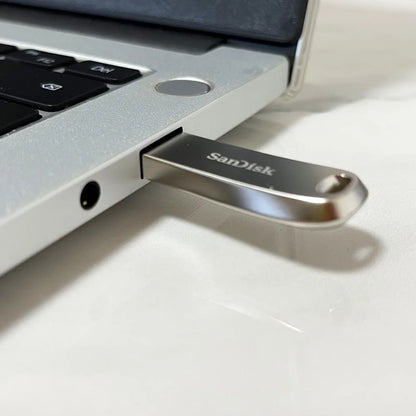SanDisk 100% Oryginalny, Prawdziwy Ultra Luxe USB 3.2 Pendrive USB 32GB 64GB 128GB 256GB Pamięć Flash Full Metal Jacket
