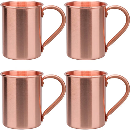 400ml Vintage Pure Copper Cup, Thickened Hammer Texture 100% Copper Breakfast Milk Coffee Mug, Handcrafted Tea Tumbler Drinkware