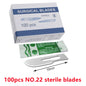 20-100pcs Sterile Carbon Steel Surgical Blades Scalpel Knife for DIY Cutting Phone Repair Carving Animal Grooming Maintenance