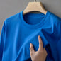 Man Summer Cotton Soft Tops Breathable Comfortable Short Sleeve Simple Beach T Shirt Basic Sport Tees 15 Color O-Neck Tee Shirts