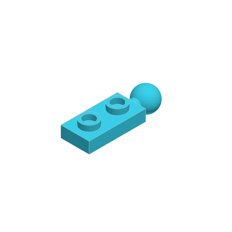 50pcs 22890 Modified 1 x 2 with Tow Ball on End Bricks Collections Bulk Modular GBC Toys For Technical MOC Buildings Blocks