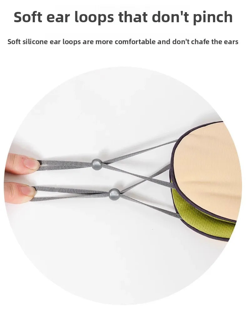 Double-sided Cool and Warm Dual-use Breathable Ice Silk Summer Eye Mask Blocks Light Without Pressing The Eyes Protects Sleep