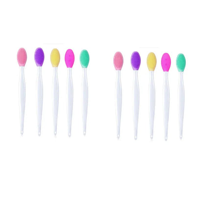 1-20pcs Beauty Skin Care Wash Face Silicone Brush Exfoliating Nose Clean Blackhead Removal Brushes Tools With Replacement Head