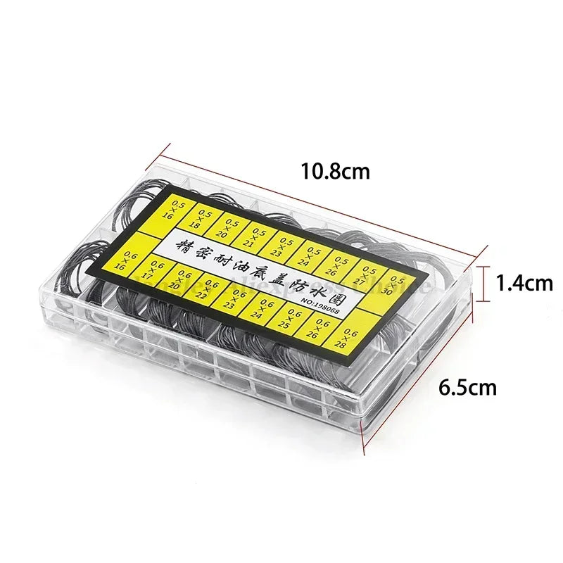 Watch Gasket Grease Watch Case Rubber Waterproof O-Ring Seal 0.5/0.6/0.7/0.8mm Oil-resistant Watch Repair Tool for Watchmaker