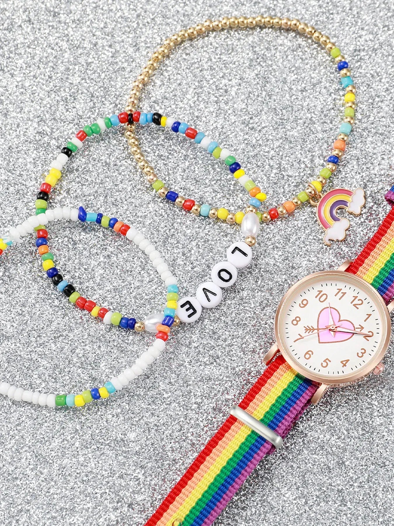 4-piece Women's Watch Fashion Watch Women's Versatile High end Women's Watch Women's Watch Set