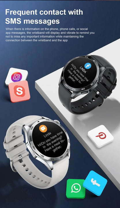 LIGE Micro Physical Examination ECG Smart Watch Men Bluetooth Call Heart Rate Blood Pressure Oxygen Health Smartwatch 2025 New
