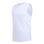 Men's New Large Size Breathable Ice Silk Quick Dry Sleeveless Vest Round Neck Casual Running Fitness M-8xl Summer Sports T-Shirt