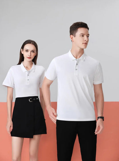 2025 Summer Causal Polo Shirt Custom Logo Printed Text Picture Brand Embroidery Personal Design Breathable Men And WomenTops