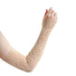 Summer Fashion Ice Sleeves Elastic Arm Sleeves Fingerless Long Gloves Women Lace Arm Sleeve Sun Protection Arm Cover Fake Cuff