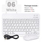 Hebrew/Spanish//Russian/Korean Portable 10 inch Wireless Keyboard and Keyboard set For iPad Samsung Tablet Laptop IOS Android