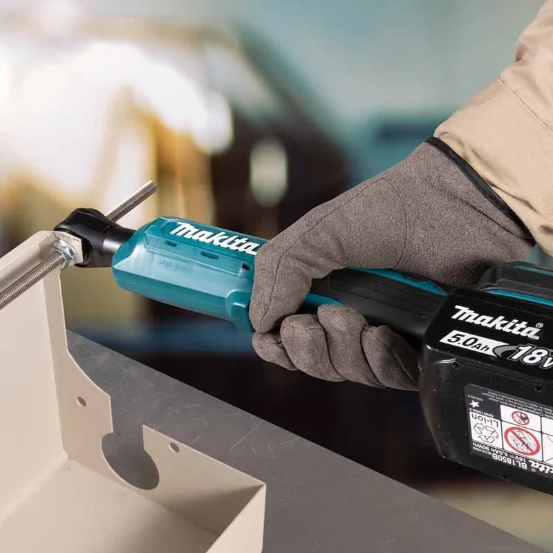 MAKITA DWR180Z klucz grzechotkowy akumulatorowy 18V LXT 6,35mm 800obr/min 47,5N·m klucz kątowy klucz nasadowy elektronarzędzia DWR180