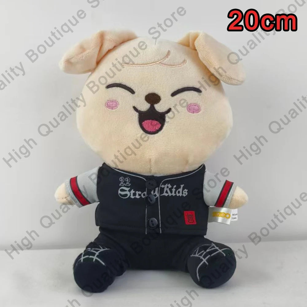 8pcs Skzoo Plush 25cm Kpop Cartoon Stuffed Animal Plushies Stray Kids Plush Doll Toys Kawaii JYP Adults KZ Fans Keychain  Gift