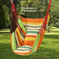 1pc Canvas Leisure Hammock Chair - Relaxing Outdoor Swing with Hanging Design, Durable Material, Indoor and Outdoor Use