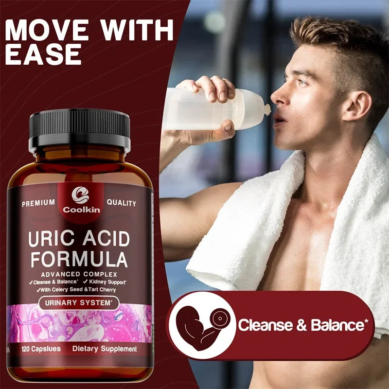 Uric Acid Cleanse Formula - Supports Uric Acid Cleansing, Joint Health, Immunity Enhancement, and Metabolism Promotion
